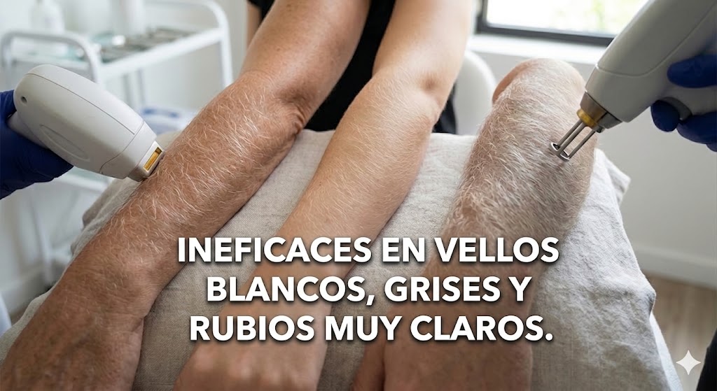 tipos de vellos melanina depilación láser o IPL resultados